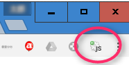 Chrome ボタン (Javascript on)